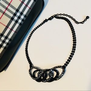 SALE‼️ Chico’s Black/Dark Gray Rhinestone Necklace